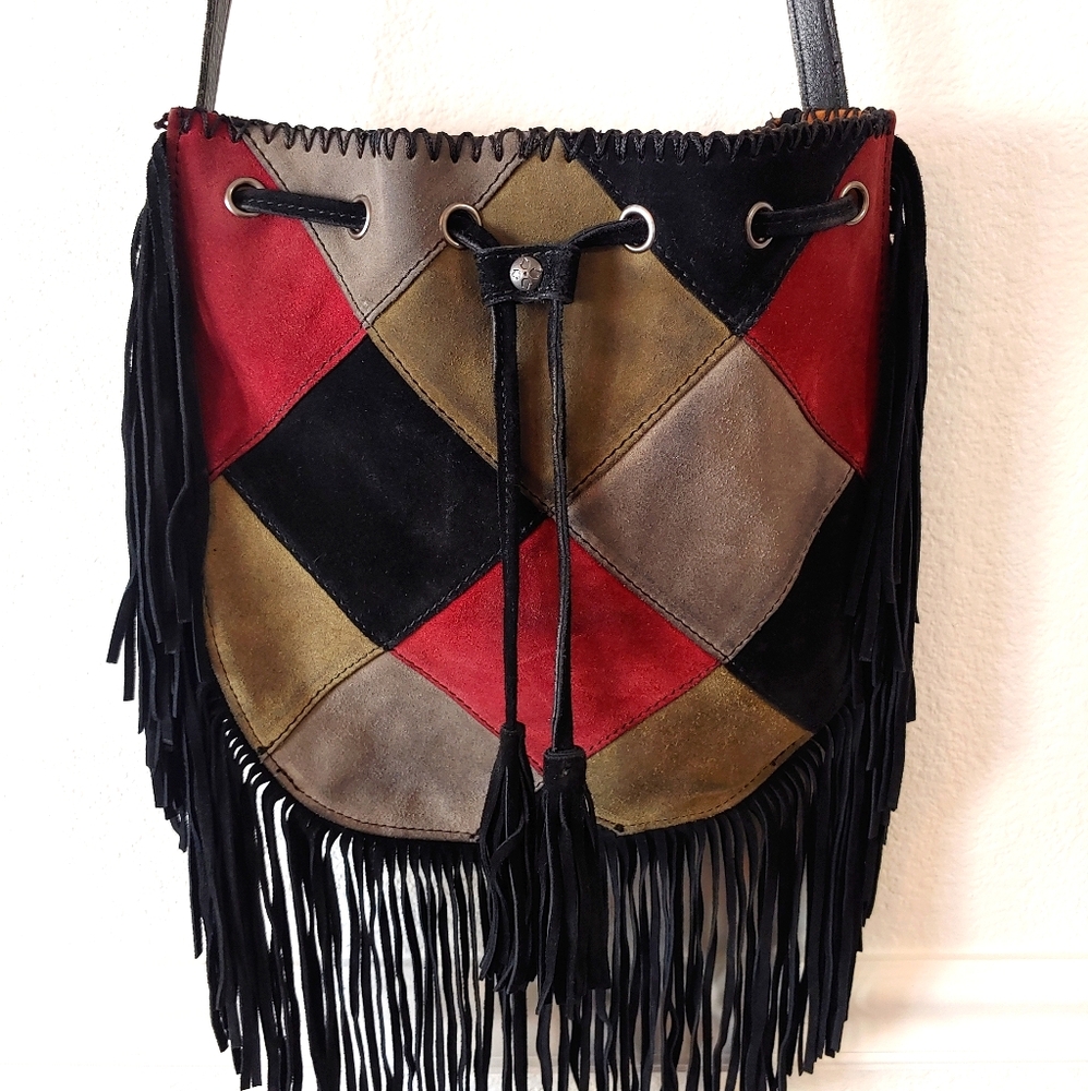 Patricia Nash Carrara Patchwork Boho Fringe